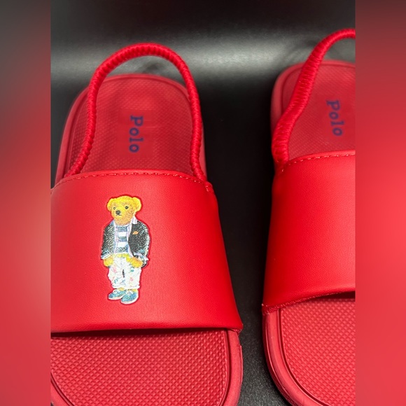 Polo Ralph Lauren Other - Polo Ralph Lauren Toddler Slides Red size 10C